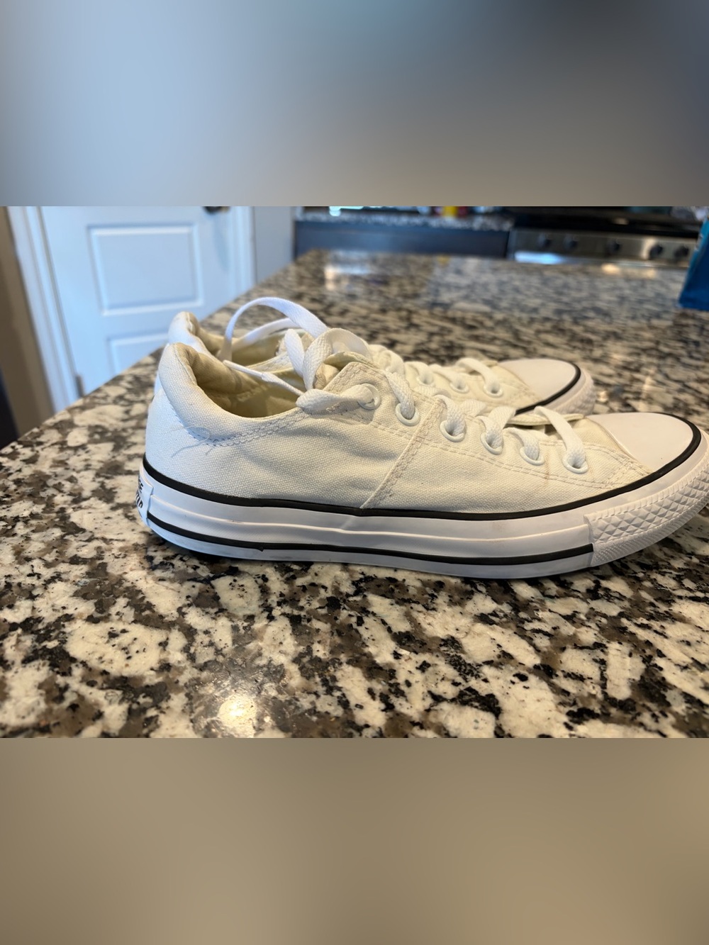 Converse White Low-Top Canvas Sneakers